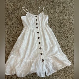 White button down dress size XS